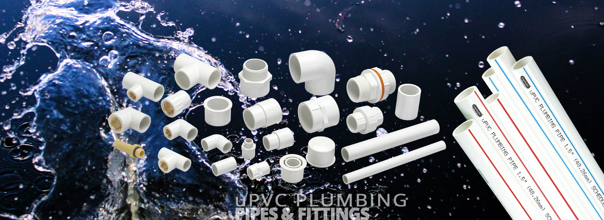 uPVC Plumbing Pipes and Fittings from Captain Pipes Ltd.